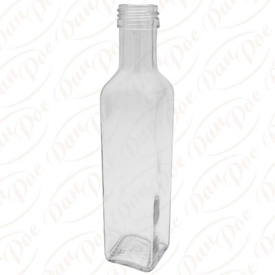 Стъклена бутилка 250 мл Мараска прозрачна