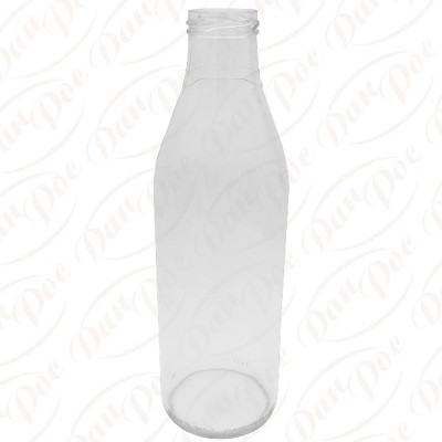 Стъклена бутилка 1000 мл  прозрачна