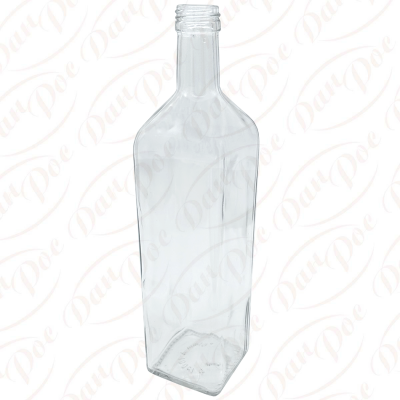 Стъклена бутилка 1000 мл Мараска прозрачна